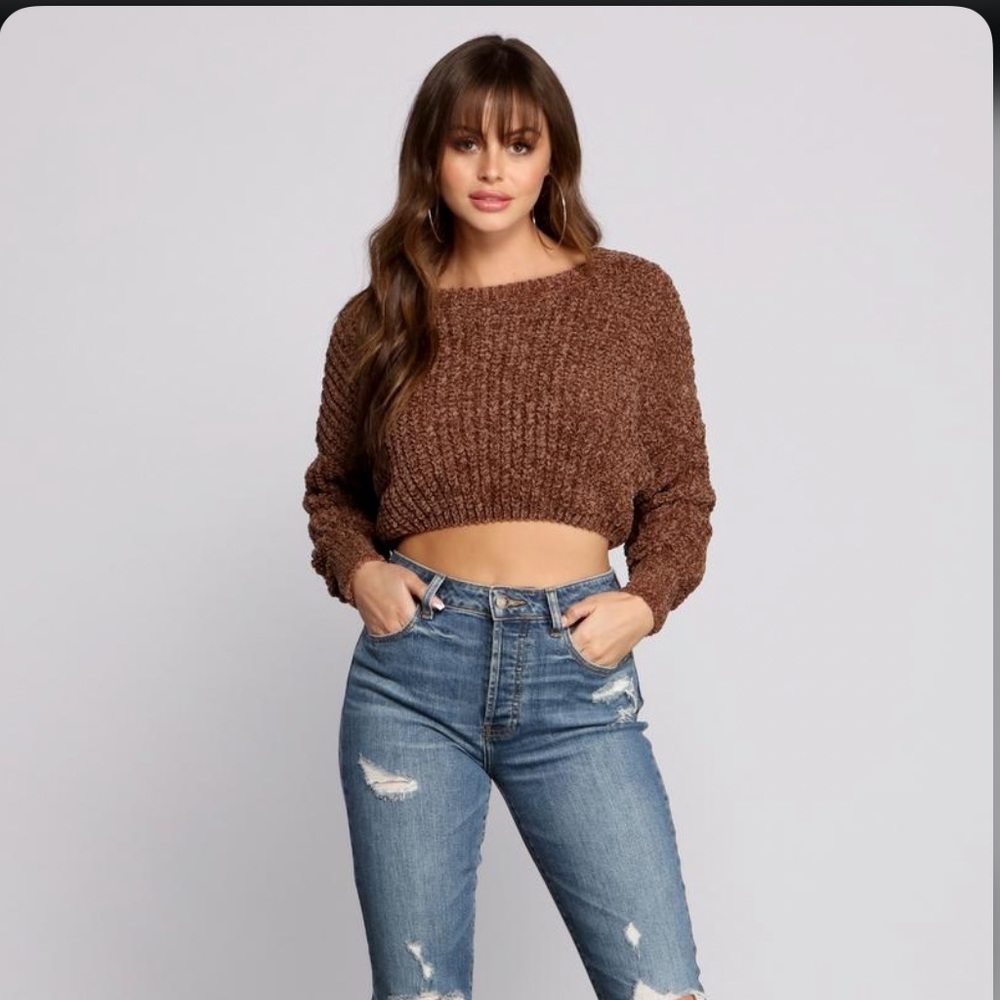 MIRACLE -COZY CHENILLE Cropped Sweater